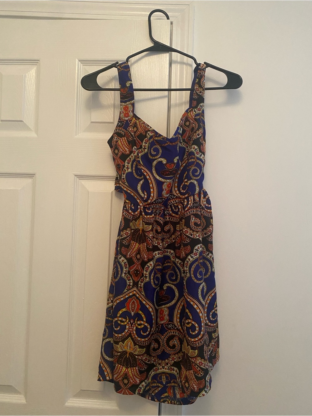 Women's Paisley Print Blue Sundress